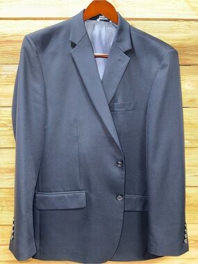 Saddlebred Men's Navy Two-Button Sport Coat, 48R